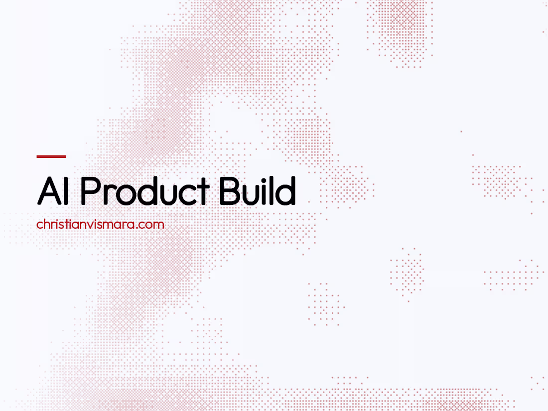 Cover image for AI Product build