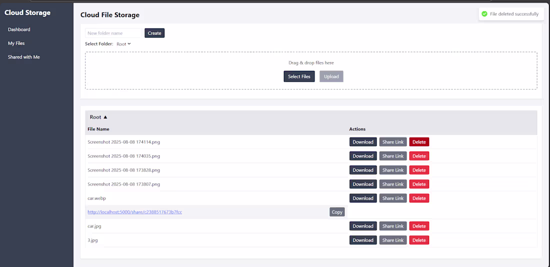 Cover image for File Management & Sharing Web