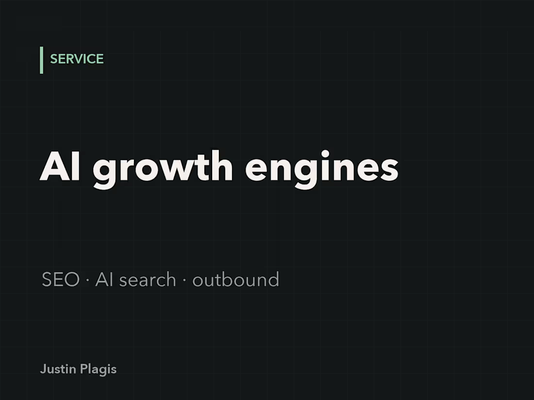 Cover image for AI growth engines: SEO, AI search and outbound