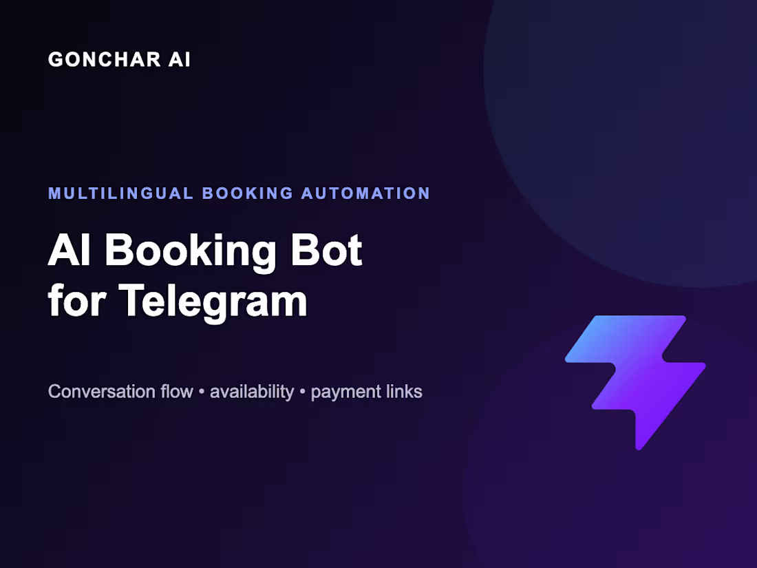Cover image for Multilingual AI Booking Bot for Jet Ski Rentals