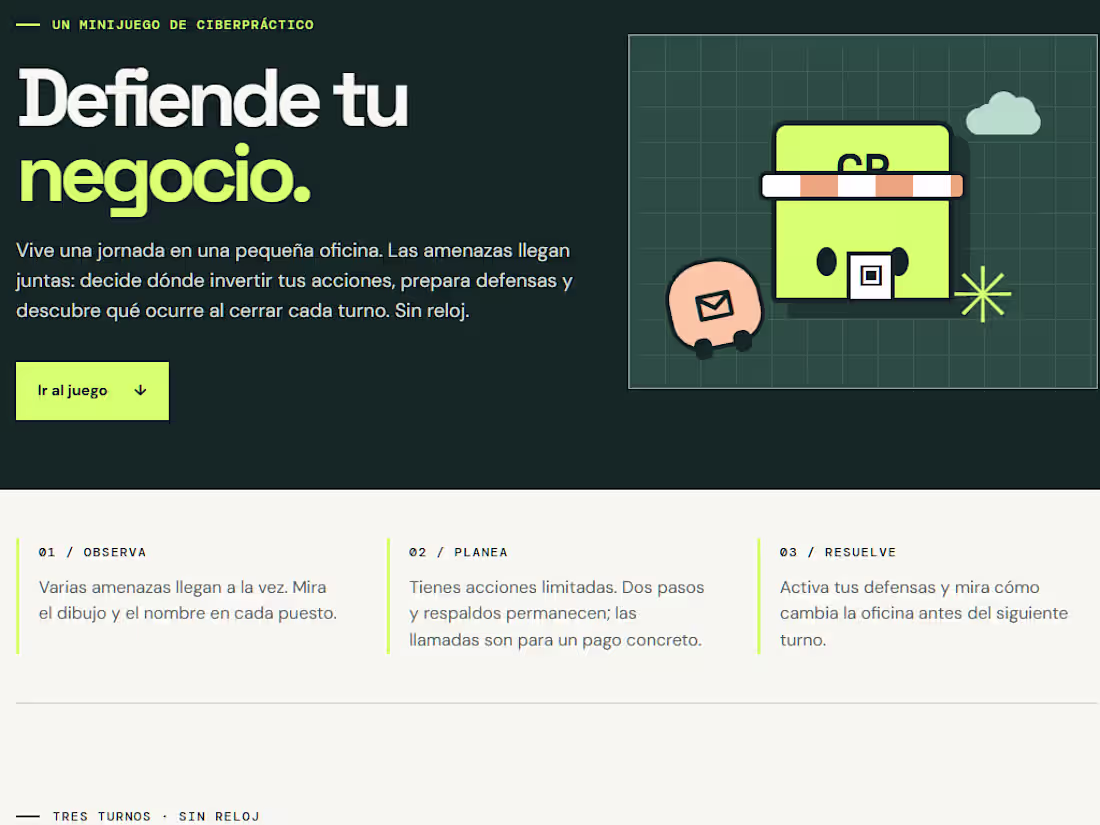 Cover image for CiberPráctico is a responsive cybersecurity