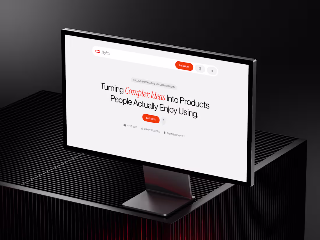 Cover image for HeyBxn Portfolio Website