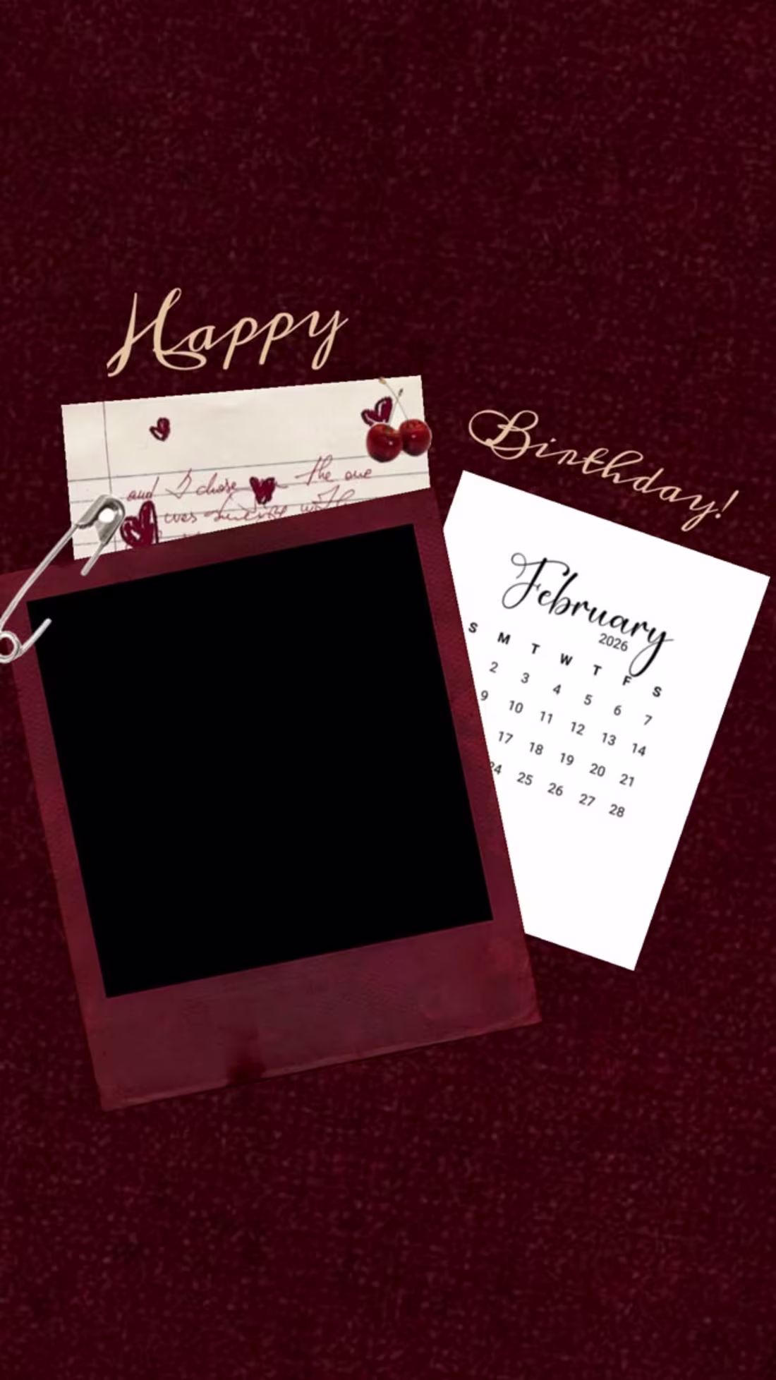 Cover image for Unique birthday invitation card
