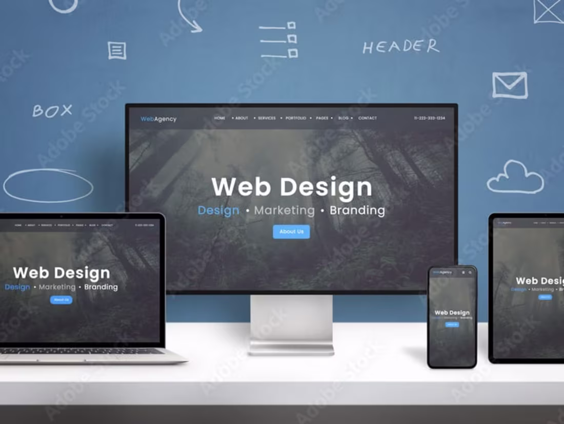 Cover image for Designing websites to the client's brand identity and business.