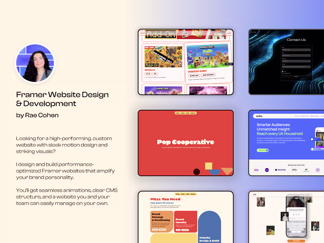 Cover image for Framer Website Design & Development