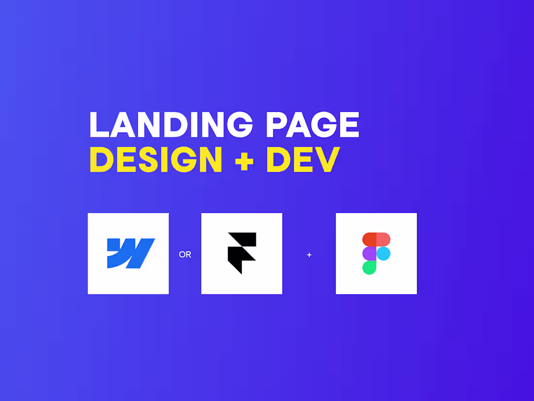 Cover image for Landing Page Design + Development