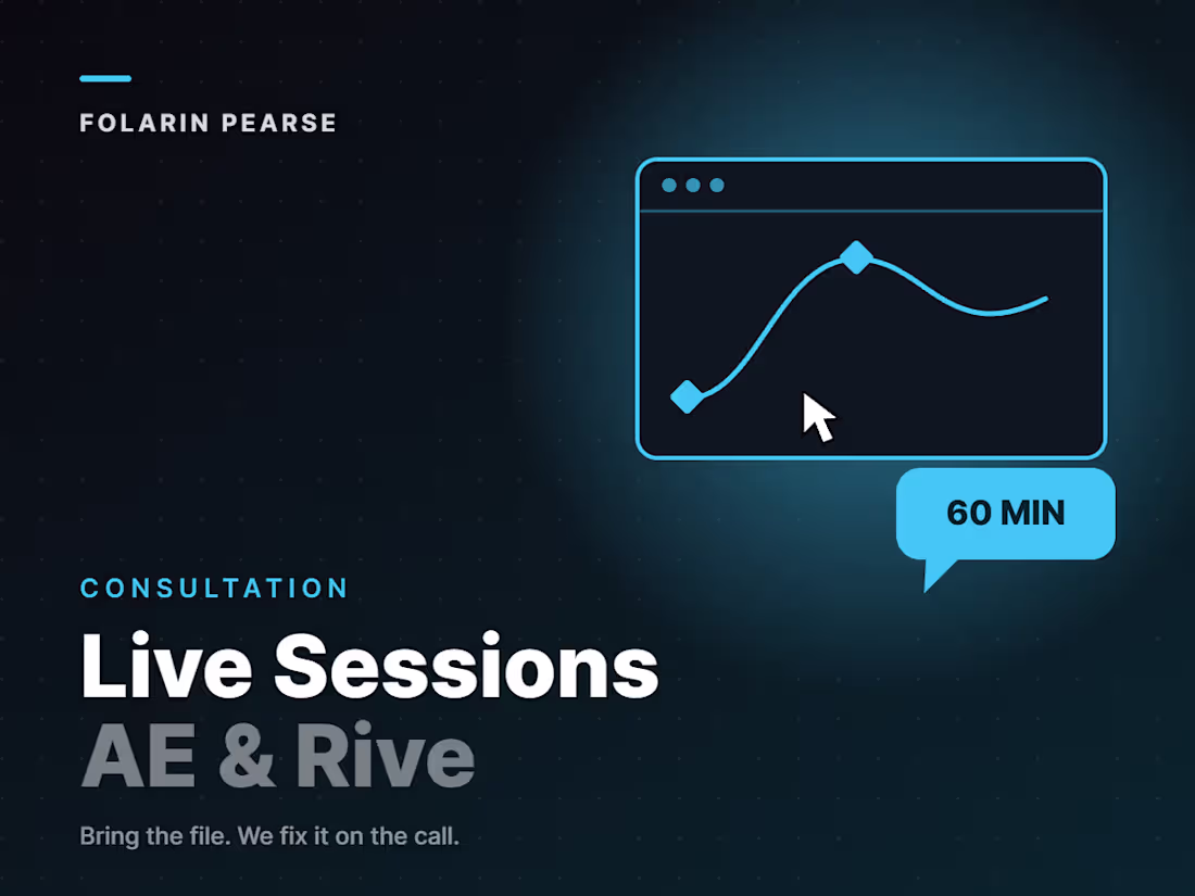 Cover image for Motion Design & Rive Consultation