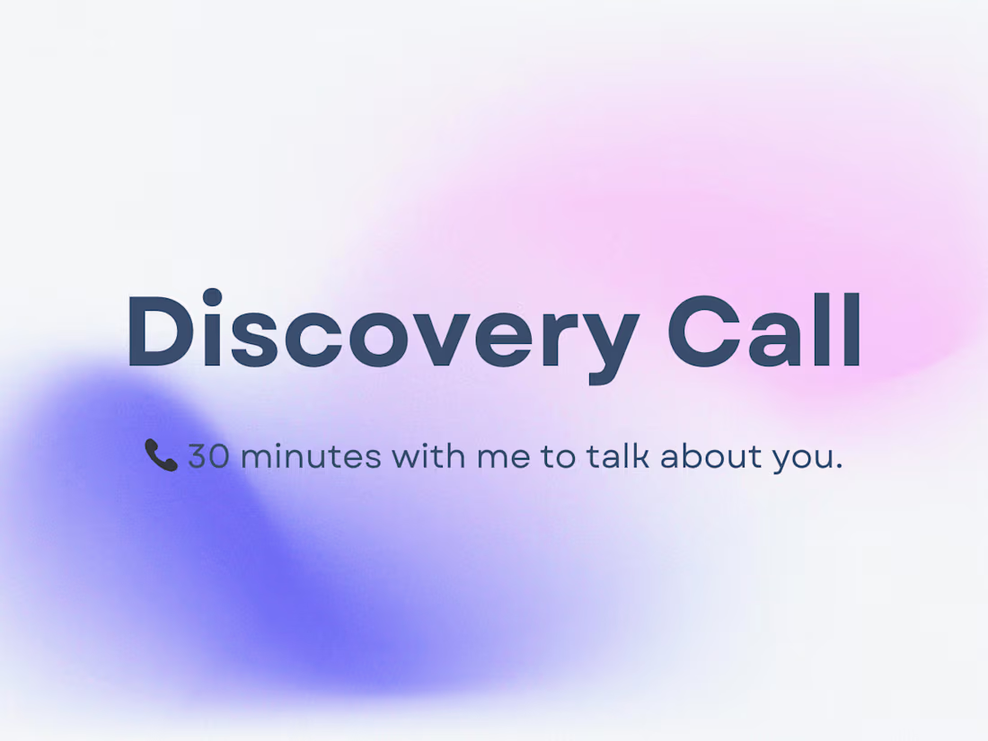 Cover image for 📞 FREE 30-Minute Discovery Call