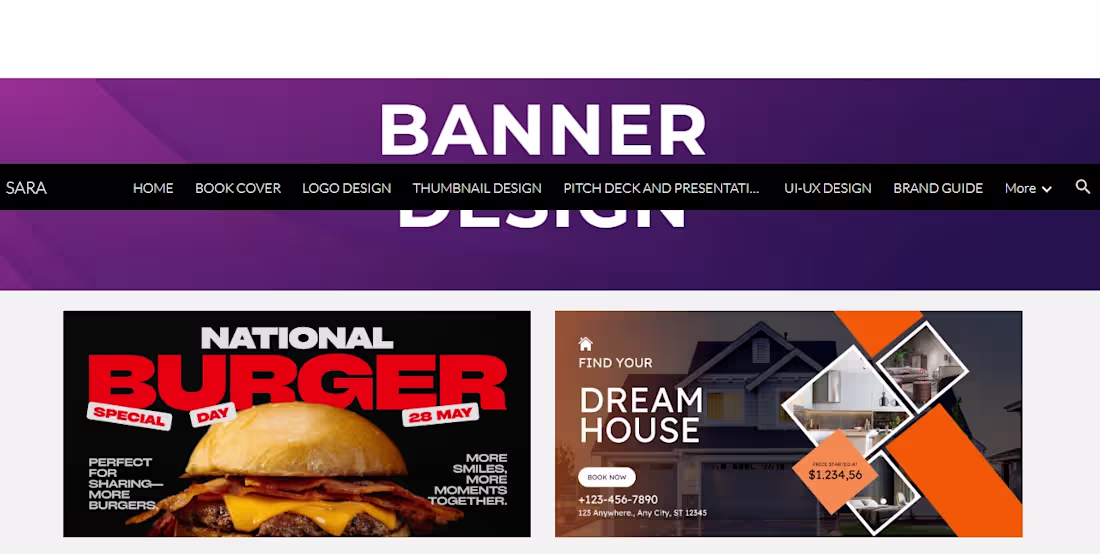 Cover image for BANNER DESIGN Project description. I design impactful digital an