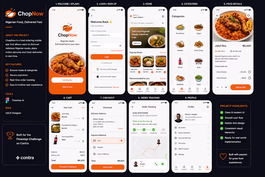 Cover image for Create a modern Nigerian food-ordering