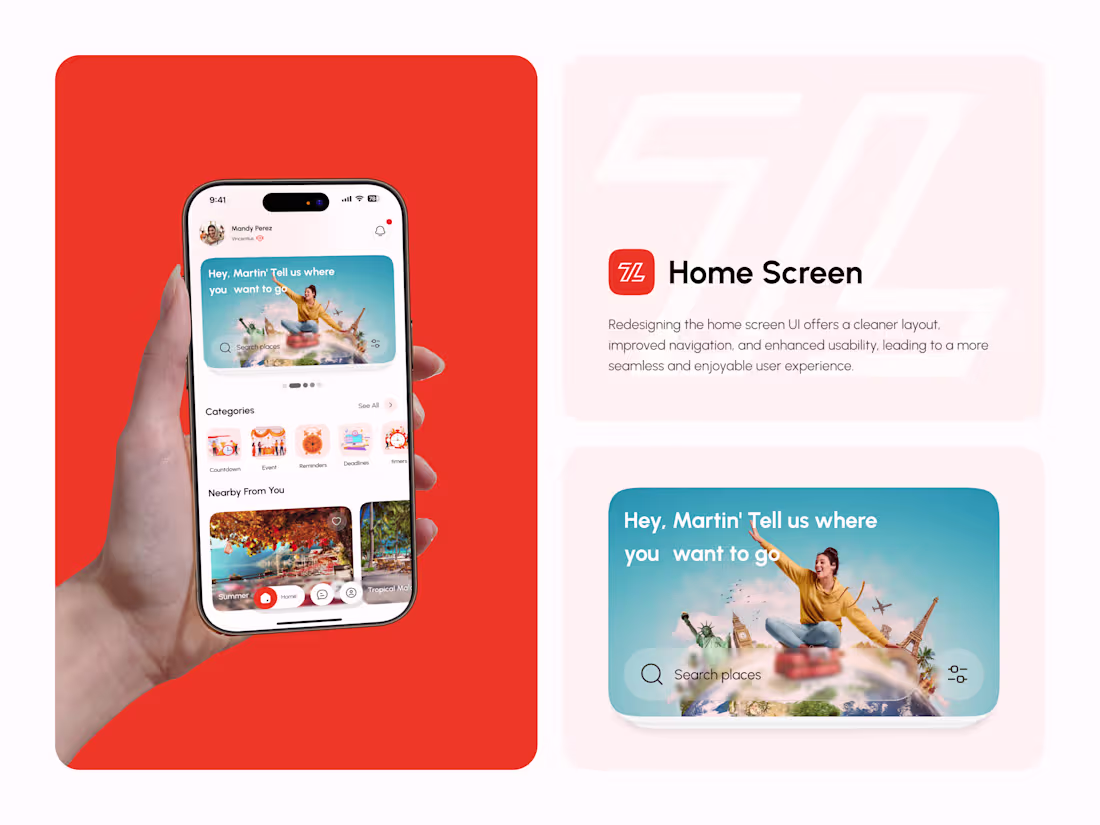 Cover image for Timeleft mobile app concept