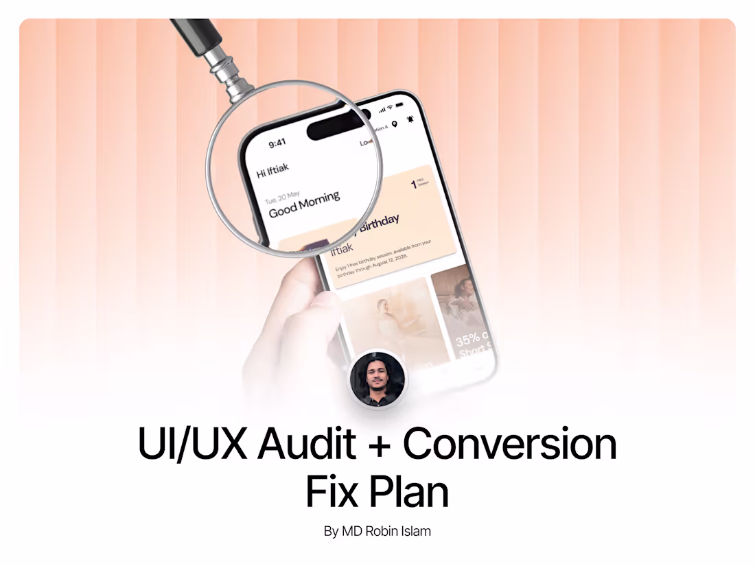 Cover image for UI/UX Audit + Conversion Fix Plan