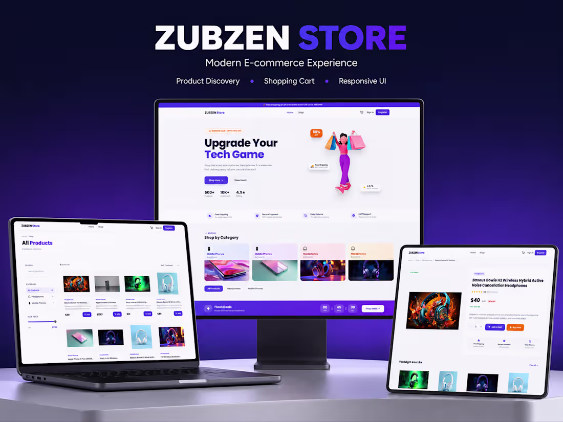 Cover image for ZubZen Store is a modern,