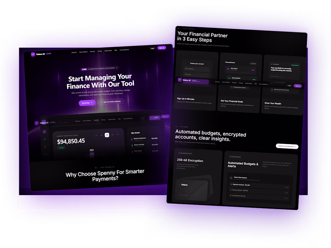 Cover image for Velara AI — Next-Gen AI Wealth & Financial Intelligence Platform
