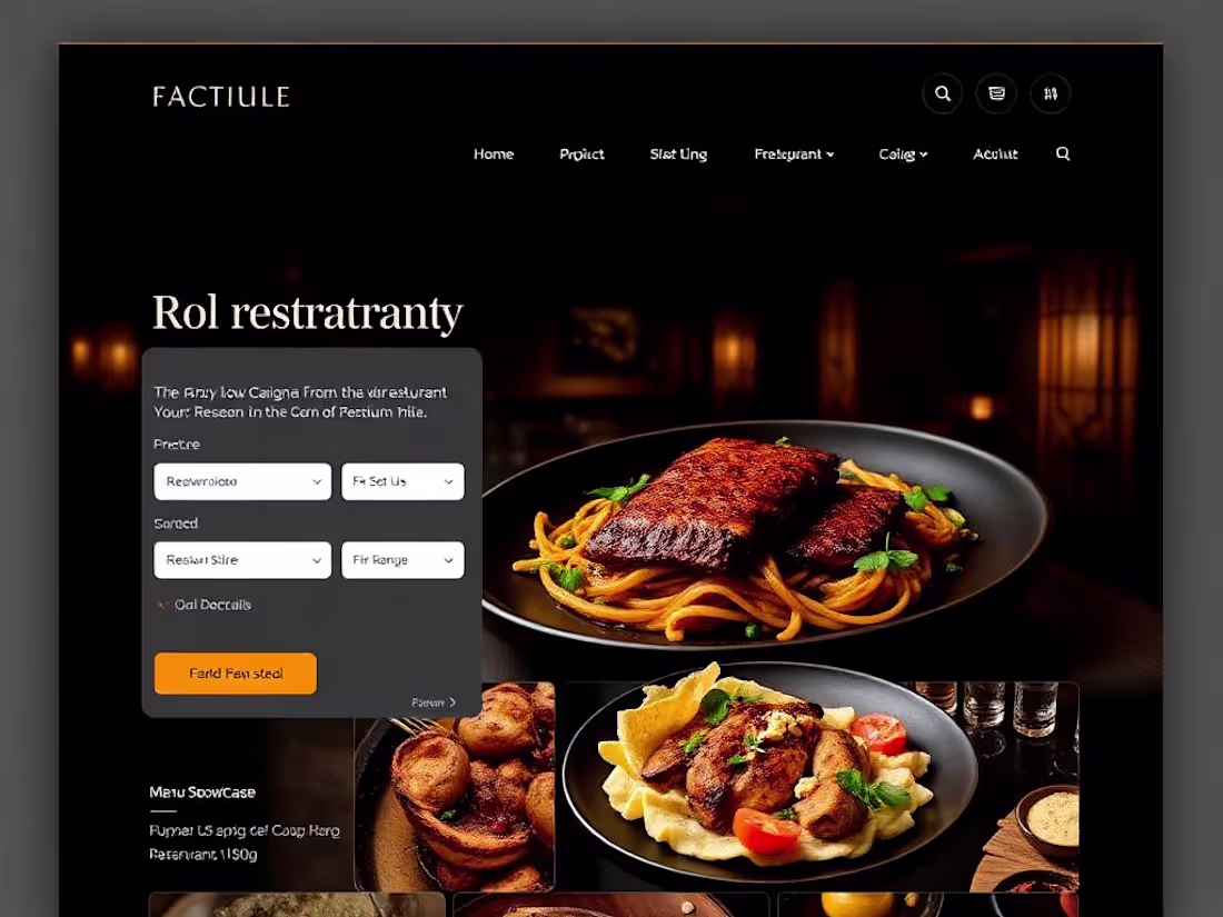 Cover image for Factule Dining Website