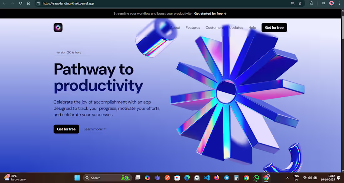 Cover image for Built stunning landing pages w/