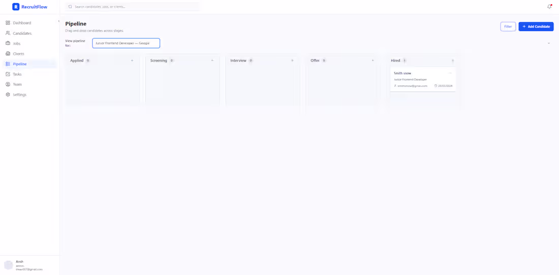 Cover image for Drag-and-drop recruitment pipeline built with