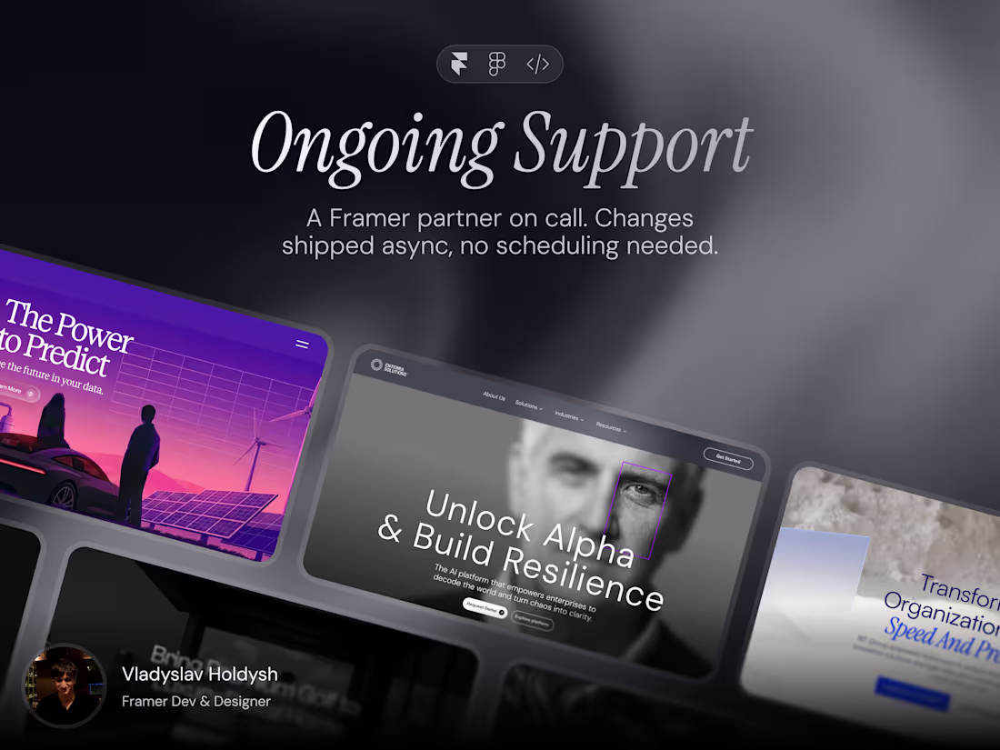 Cover image for Ongoing Framer Support & Updates