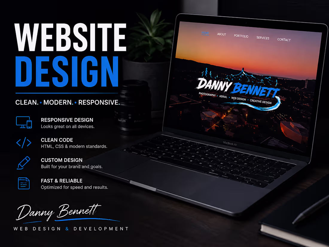 Cover image for I will design and build a responsive website