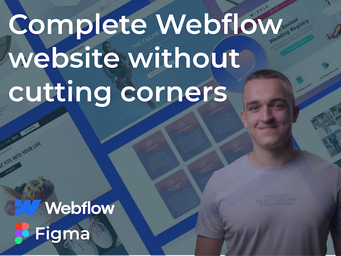 Cover image for Complete website in Webflow
