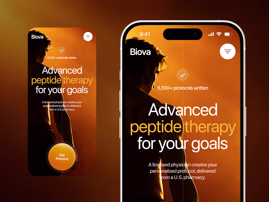 Cover image for Peptide Therapy Healthcare Mobile App