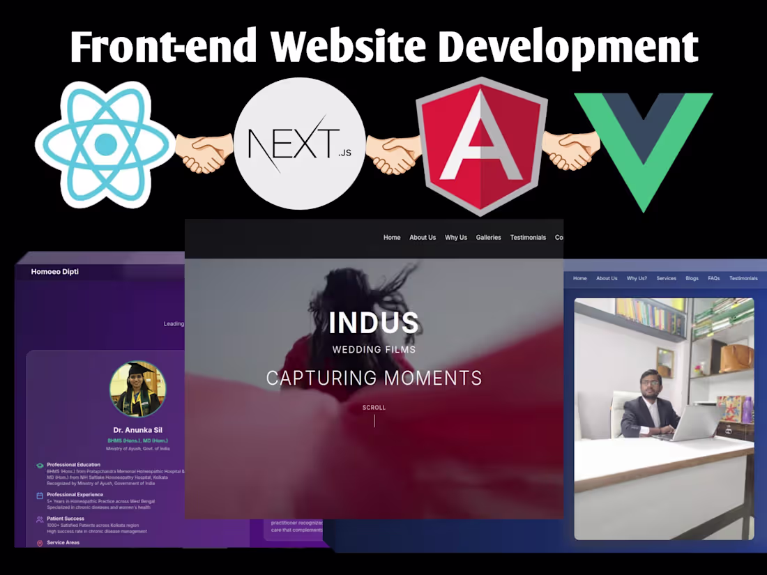 Cover image for React JS and Next JS Website Developer