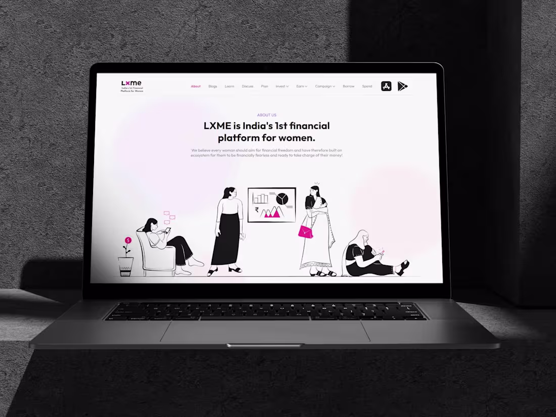 Cover image for Lxme - 1st Online Investment Platform in India for Women