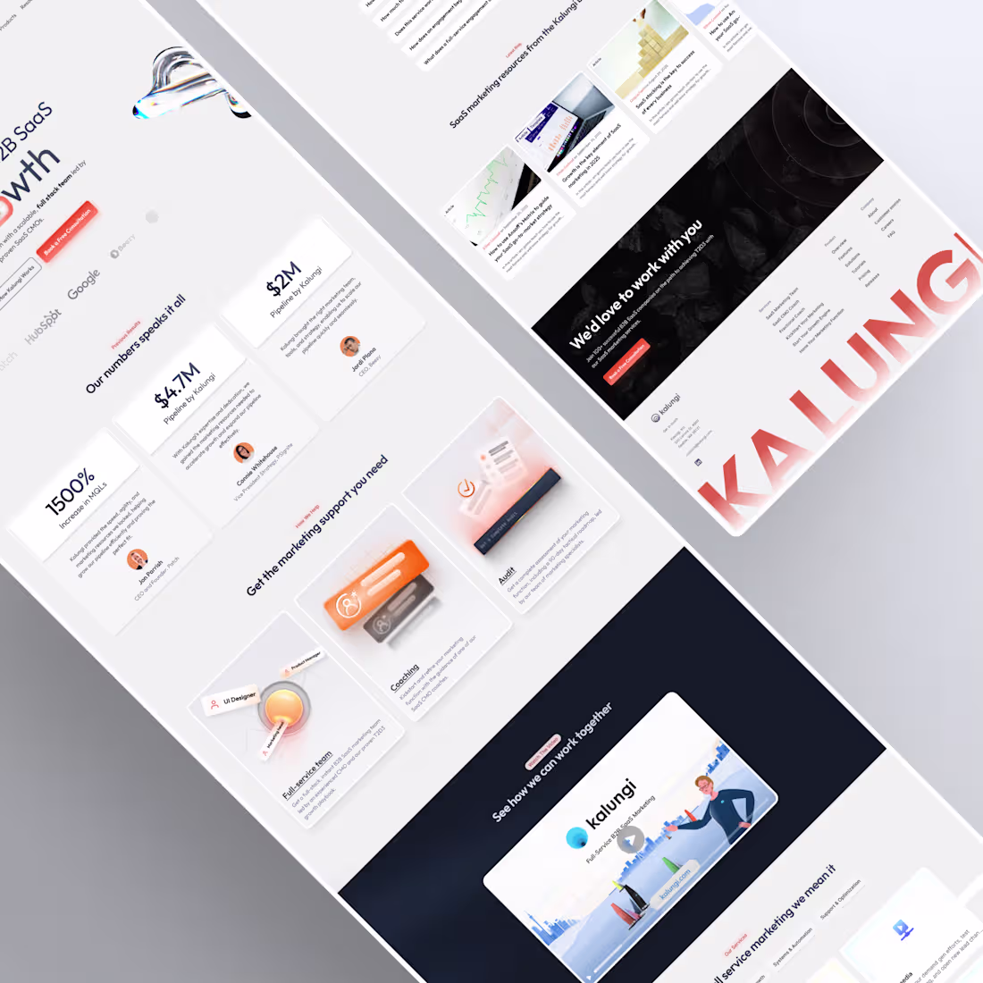 Cover image for Complete website revamp for SaaS agency