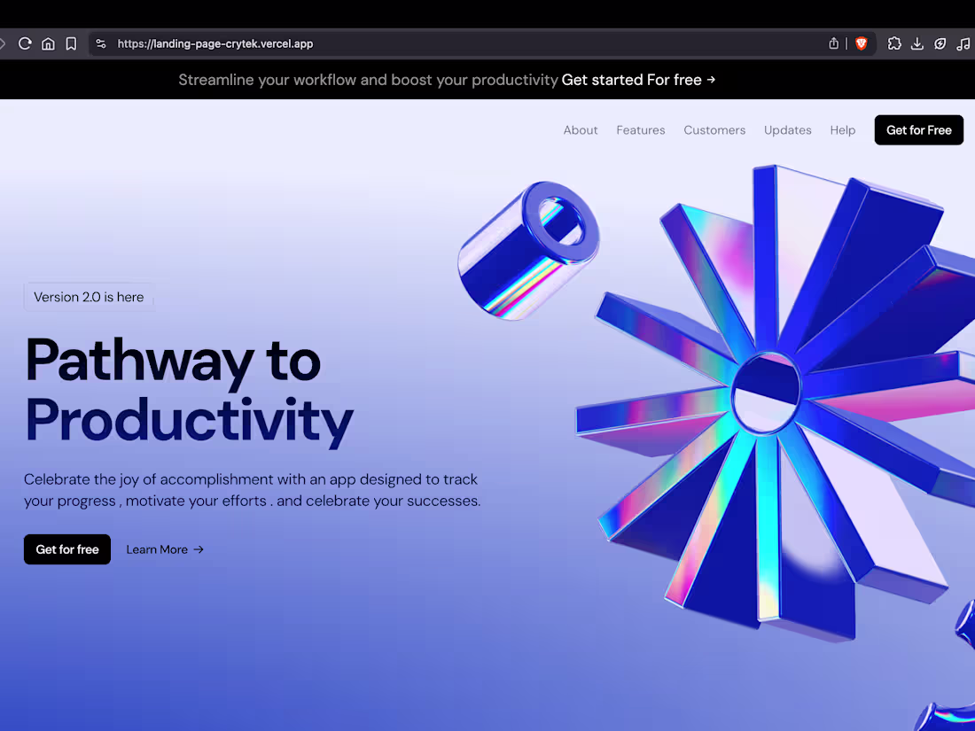 Cover image for Landing Page Design Project