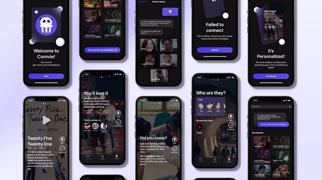 Cover image for Comvie: helping young adults decide what to watch