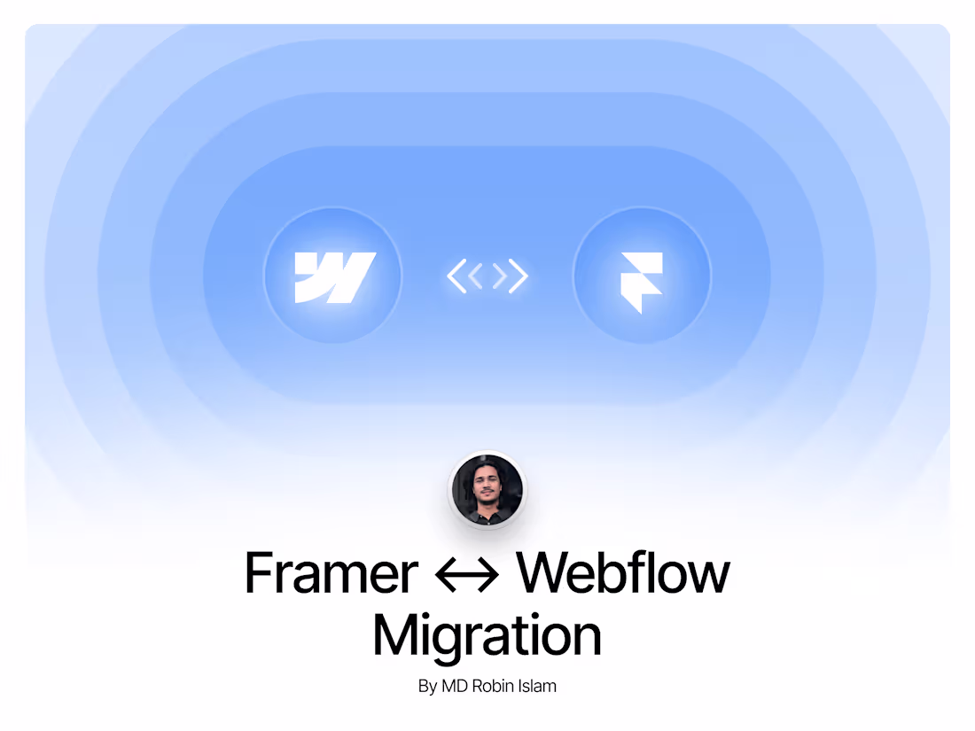 Cover image for Framer ↔ Webflow Migration — Switch Without Losing SEO