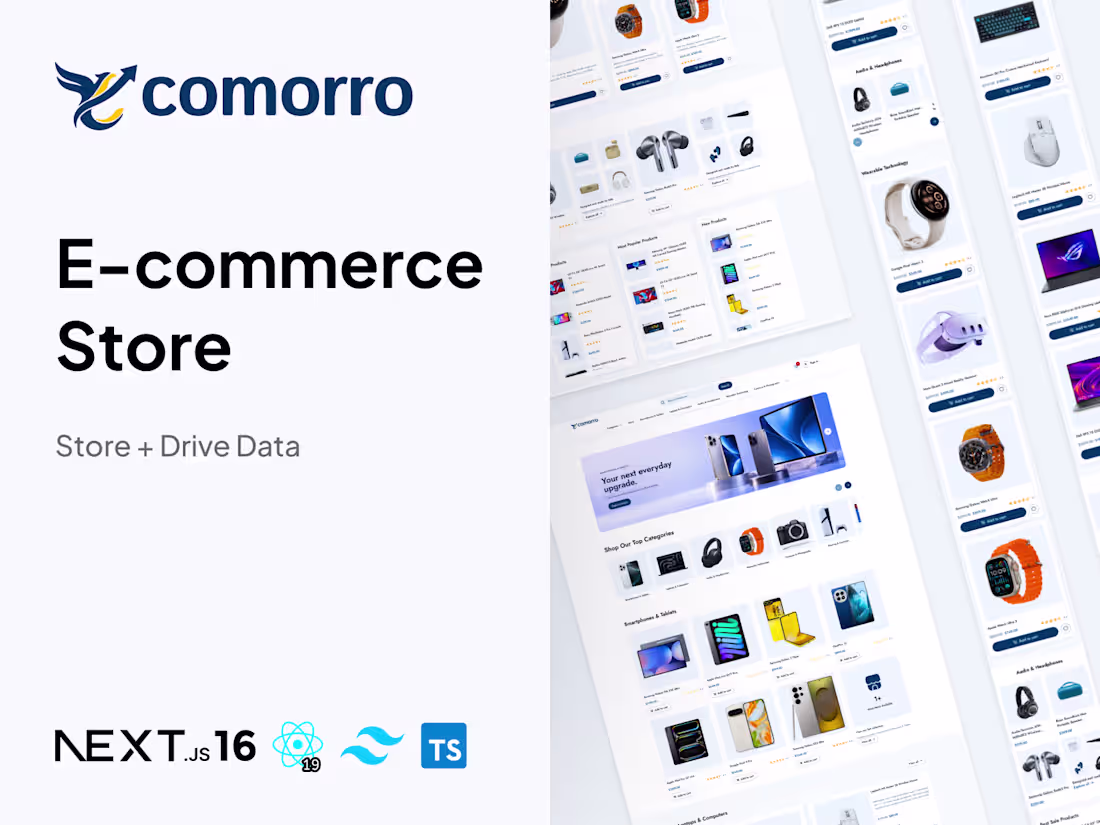 Cover image for Comorro — Redesigning an e-commerce
