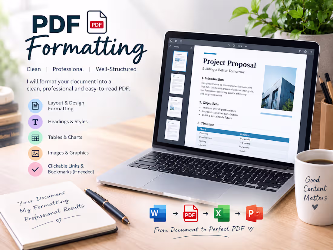 Cover image for Professional PDF Formatting & Document Design