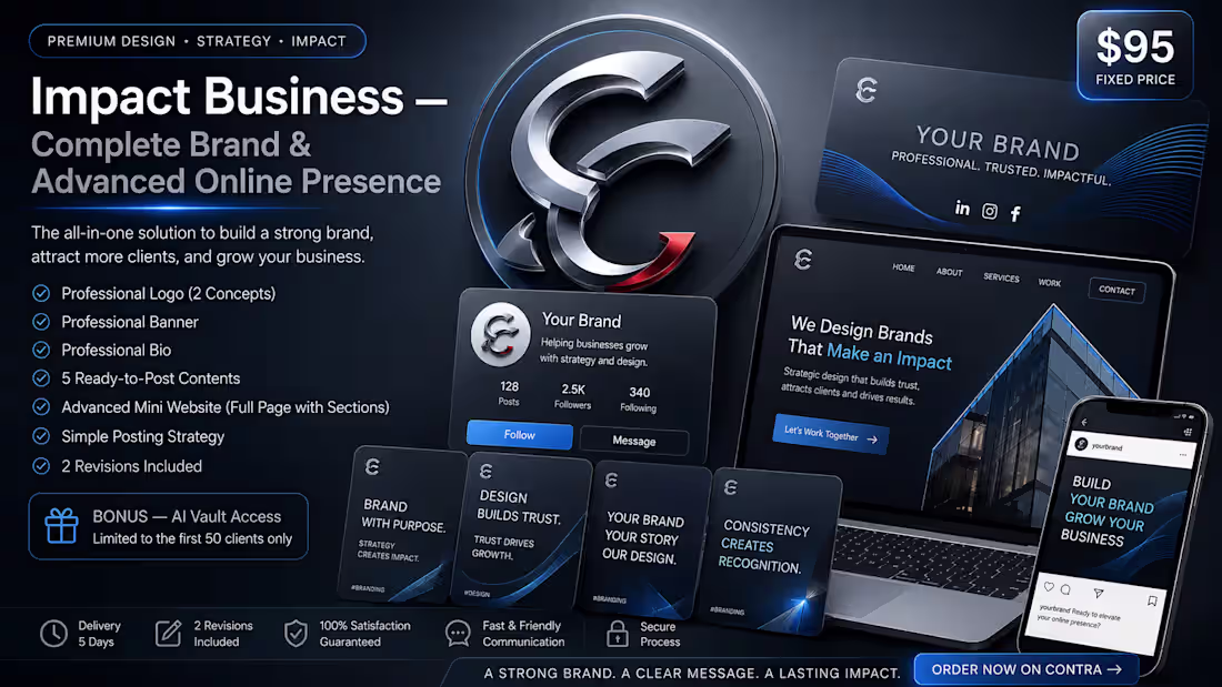 Cover image for Impact Business — Identité Visuelle Complète
