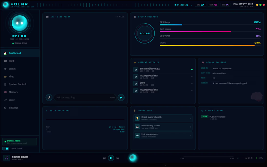 Cover image for Polar — Local AI Desktop