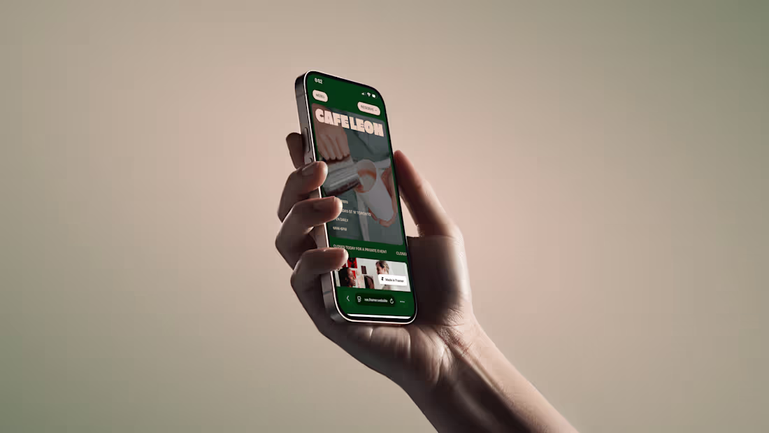 Cover image for Local Business Website – Framer Build (Café Leon)