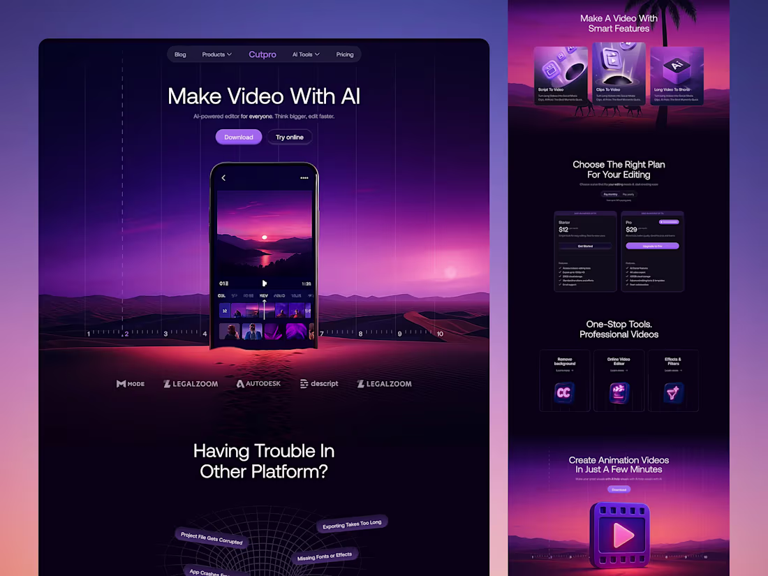 Cover image for Cutpro - AI Video Editing