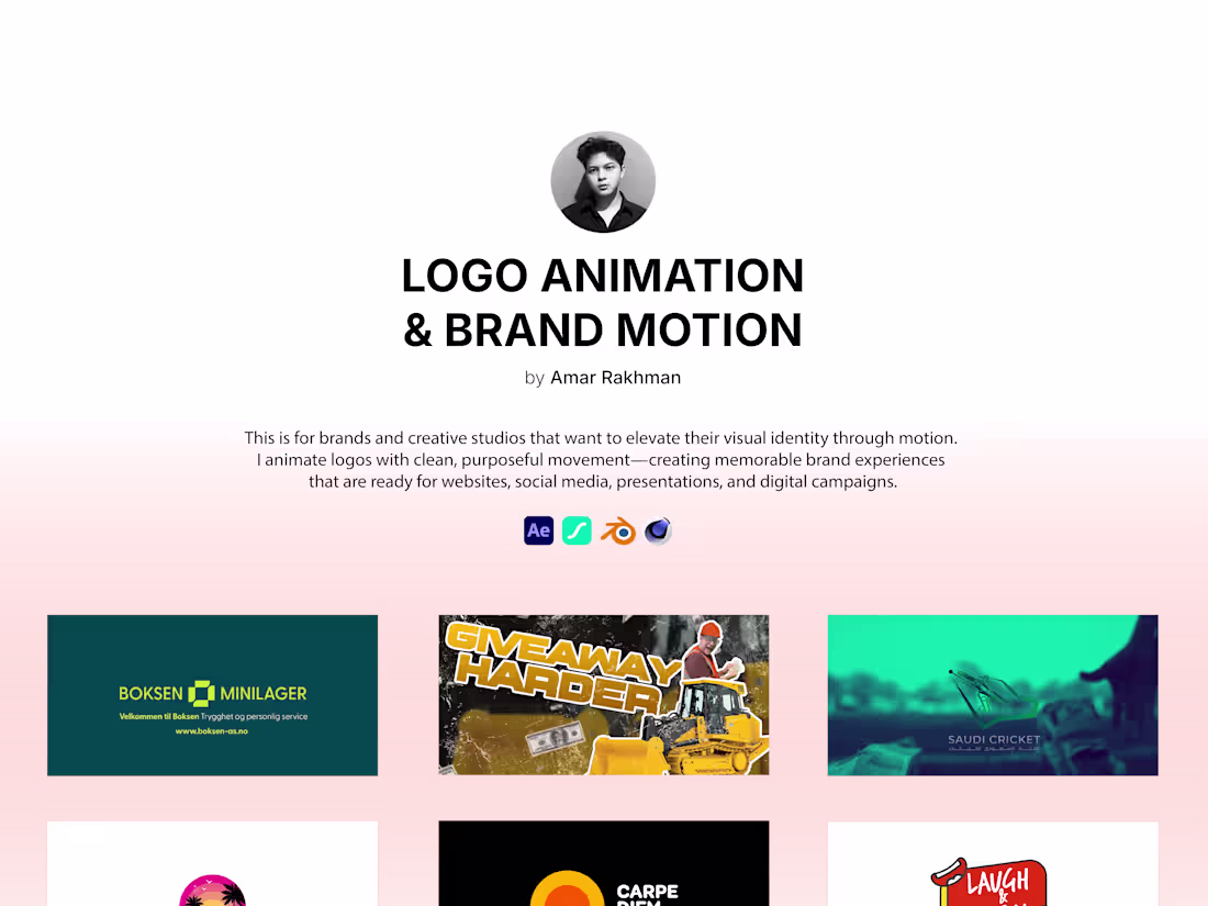 Cover image for Logo Animation & Brand Motion