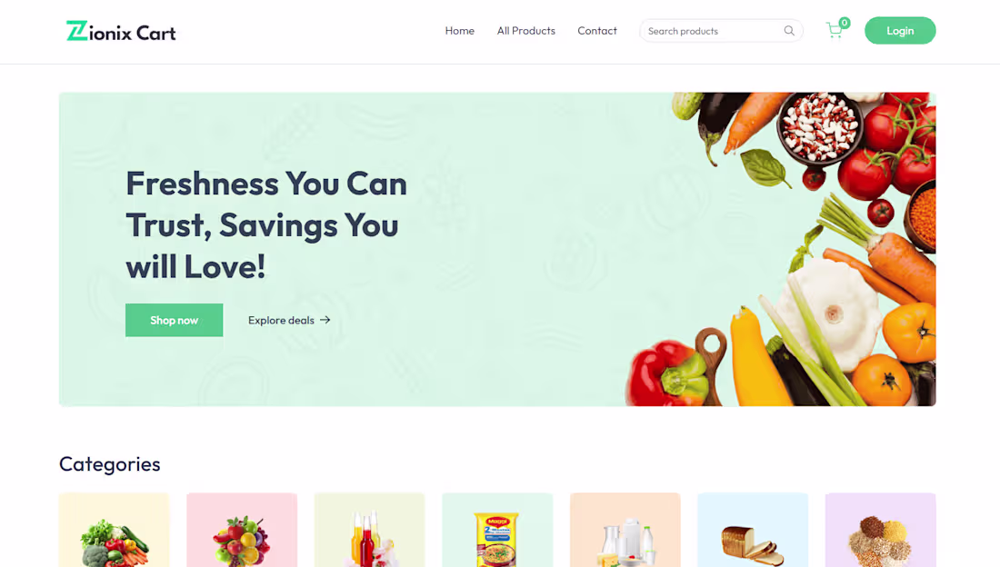 Cover image for Full-stack Grocery Delivery Web App | MERN Built with MongoD...