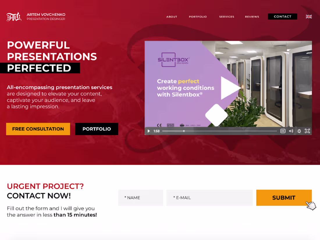 Cover image for Create website for web designer