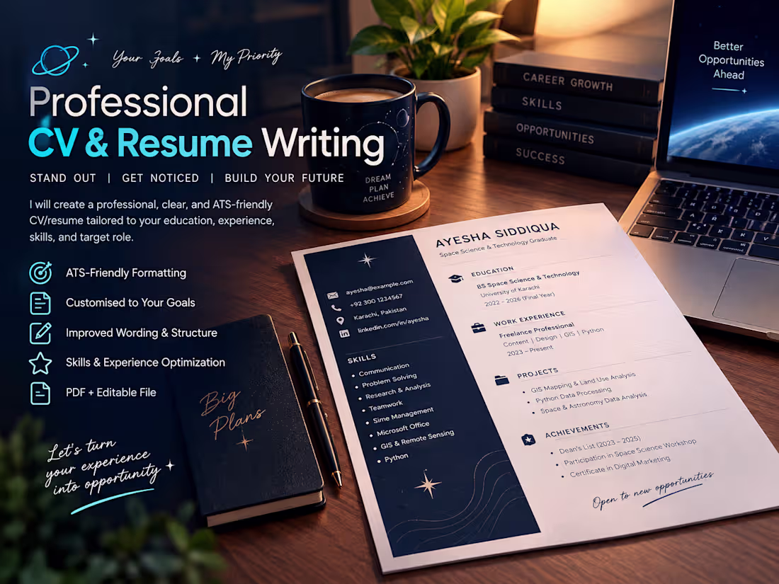 Cover image for Professional CV & Resume Writing