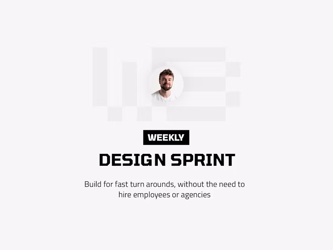 Cover image for Weekly design sprint