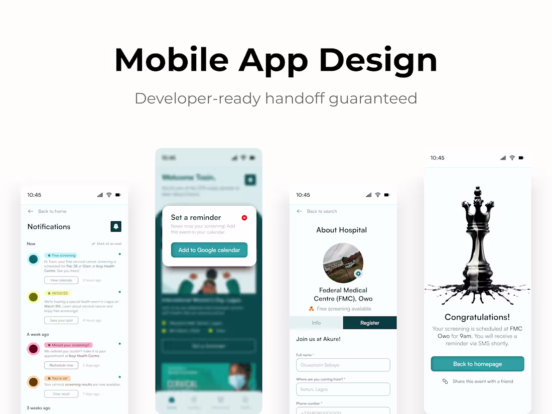 Cover image for Mobile App Design (iOS & Android)