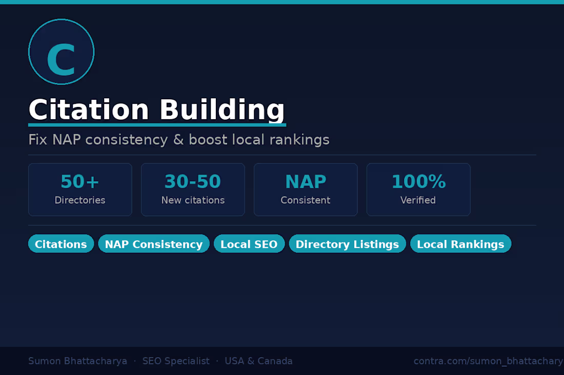 Cover image for Local Citation Building & Cleanup - Fix NAP Consistency & Boost 
