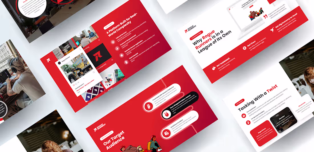 Cover image for Rogue Runners Task App Pitch Deck Design