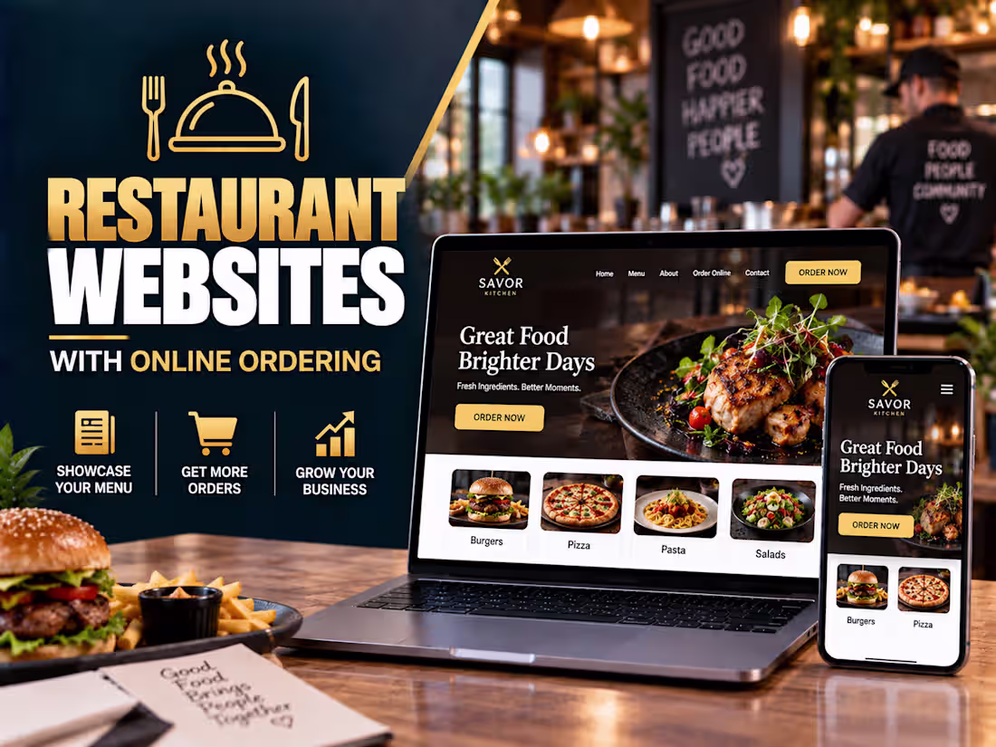 Cover image for 🍽️ Restaurant Wordpress Website Design With Online Ordering