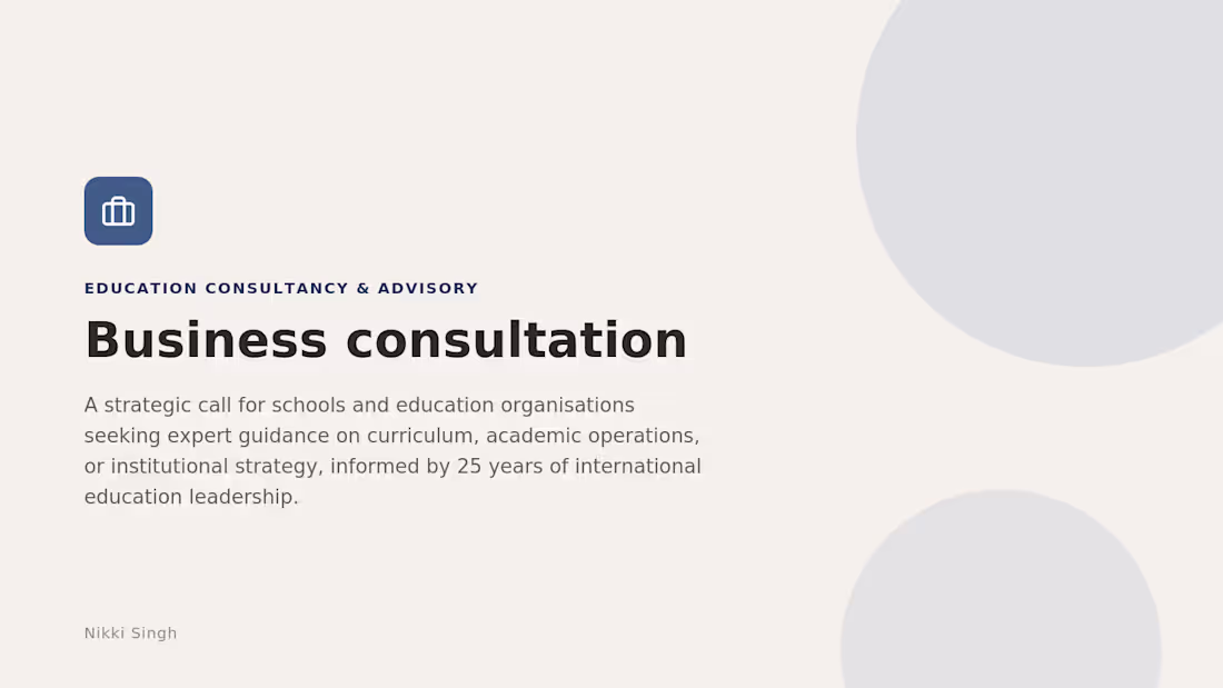 Cover image for Business Consultation