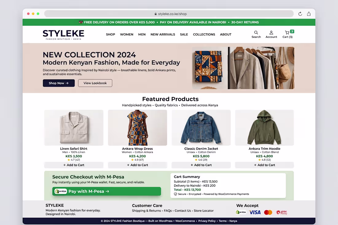 Cover image for Modern fashion e-commerce built for