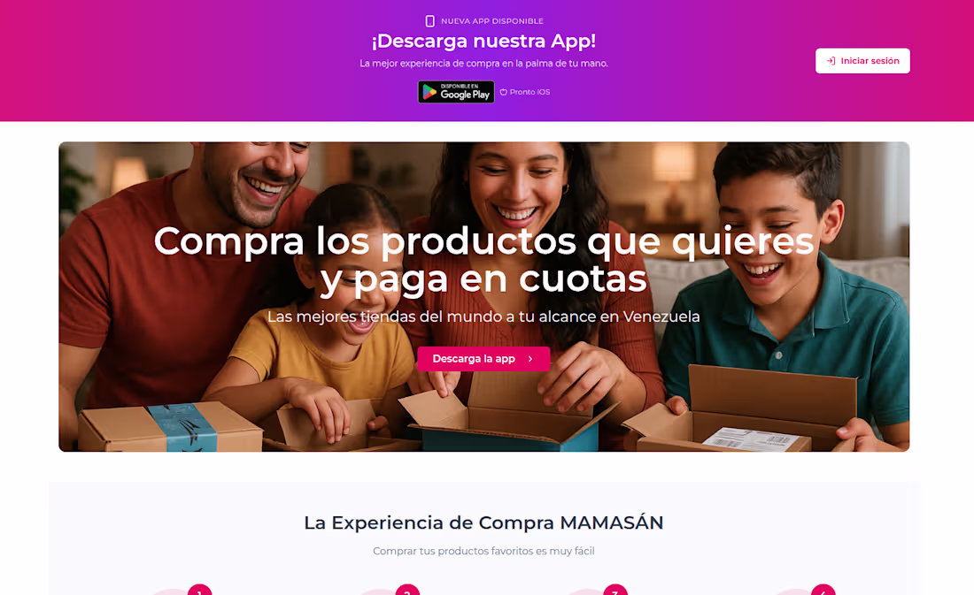Cover image for Mamasan.app (Buy Now Pay Later Platform)