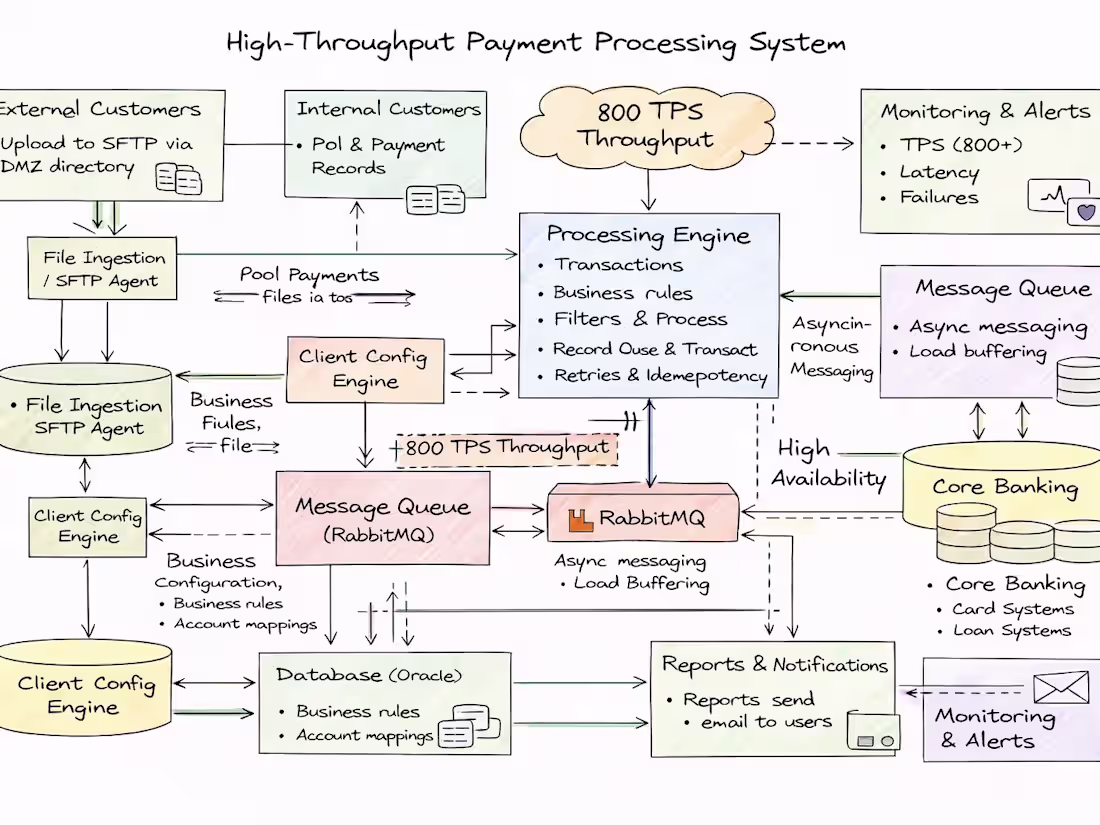 Cover image for High-Throughput Payment Processing System.